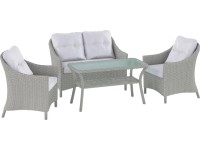 Komplet mebli wypoczynkowych GULFPORT szary 4-częściowy