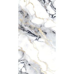 Gres szkliwiony Aqua Black Gold Carving 60 x 120 cm