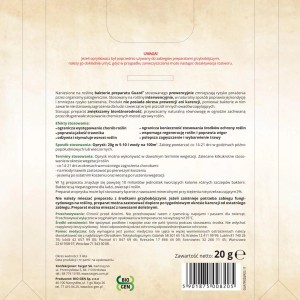 Opakowanie nawozu do trawników t.b.t., do stosowania w ogrodzie.