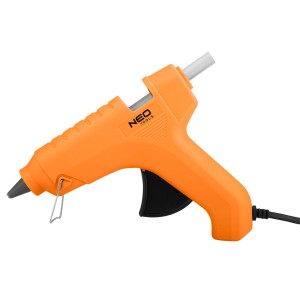 Pomarańczowy pistolet do kleju na gorąco NEO Tools.