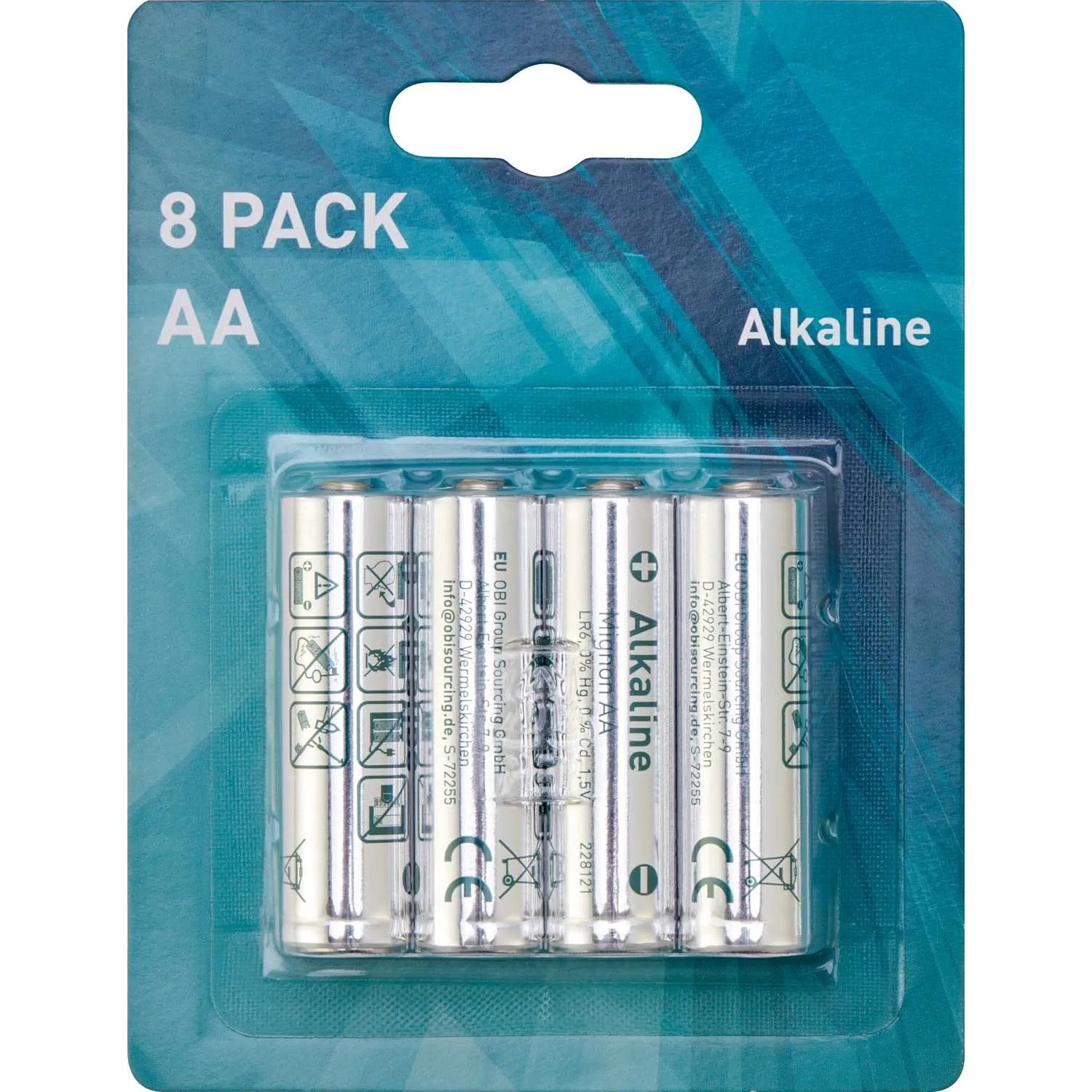 Baterie alkaliczne AA 8 szt.
