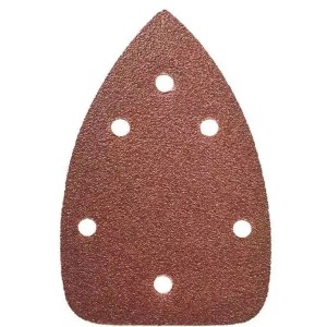 Trójkątny papier ścierny t.b.t. z otworami do szlifierek.