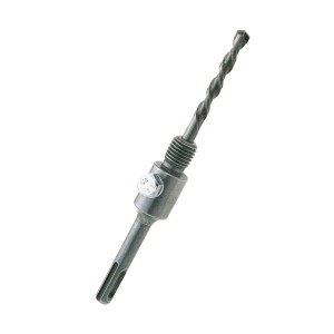 Uchwyt do otwornic LUX SDS-Plus z wiertłem centrującym do precyzyjnego wiercenia.