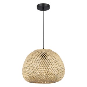 MiLAGRO Lampa wisząca PETRA 1xE27 15W bambus