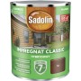 Puszka impregnatu do drewna Sadolin, kolor teak, do użytku zewnętrznego. Preparat do gruntowania drewna na fasady, płoty i inne.
