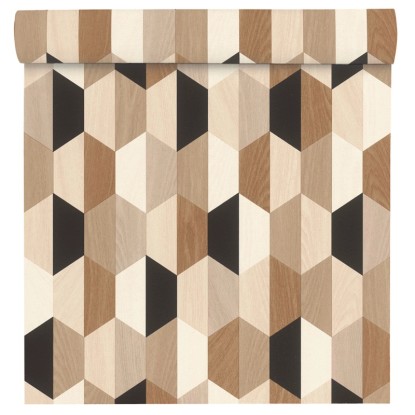 Tapeta winylowa na flizelinie GEOMETRIA beż