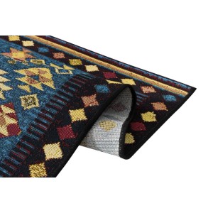 Indavo Dywan BORNEO kilim 133 x 190 cm niebieski