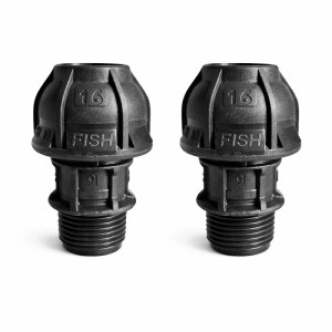 Przelot PE 16 mm - 1/2" gz Fish PN10 - 2 szt.