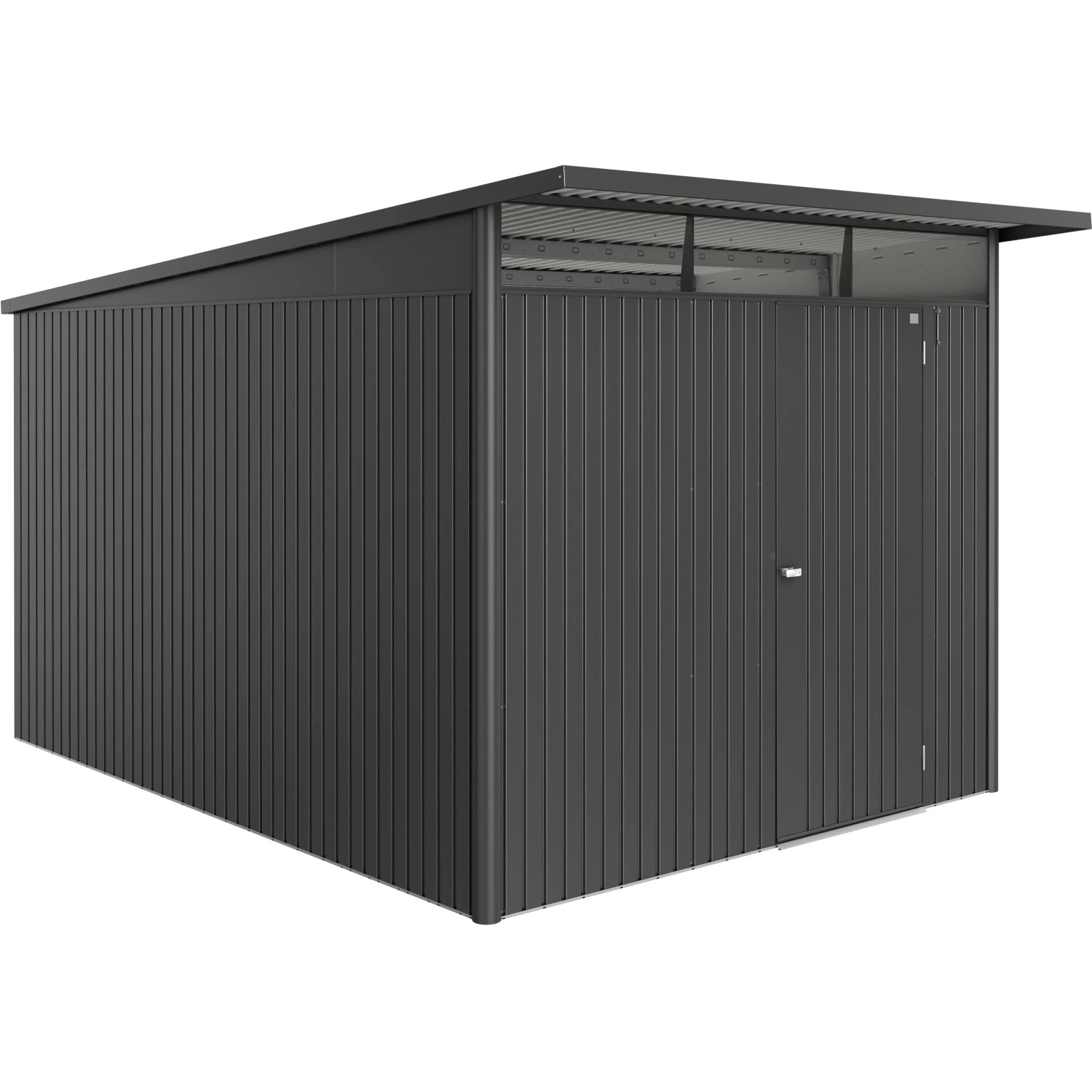 Biohort Domek ogrodowy AvantGarde ECO A8 ciemnoszary metalik - 260 x 380 cm