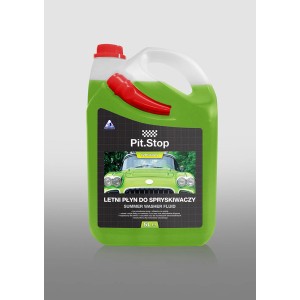 Letni płyn do spryskiwaczy Pit.Stop, 5L kanister do pielęgnacji samochodu.