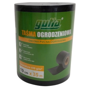 Taśma na ogrodzenie PVC antracyt - 19 cm x 35 m