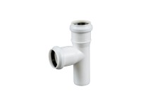 Tycner Trójnik kanalizacyjny 32/32/90 biały