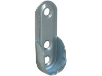 Metro Wspornik rury ubraniowej owalny 15 mm nikiel 2szt.