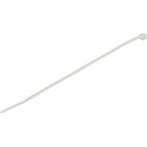 Biała opaska kablowa, 120 mm, do łączenia kabli i przewodów, 100 sztuk.