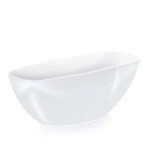 Biała miska na rośliny t.b.t. do roślin domowych i ogrodowych.