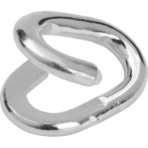 Srebrne ogniwo łańcucha jako akcesorium i część zamienna.