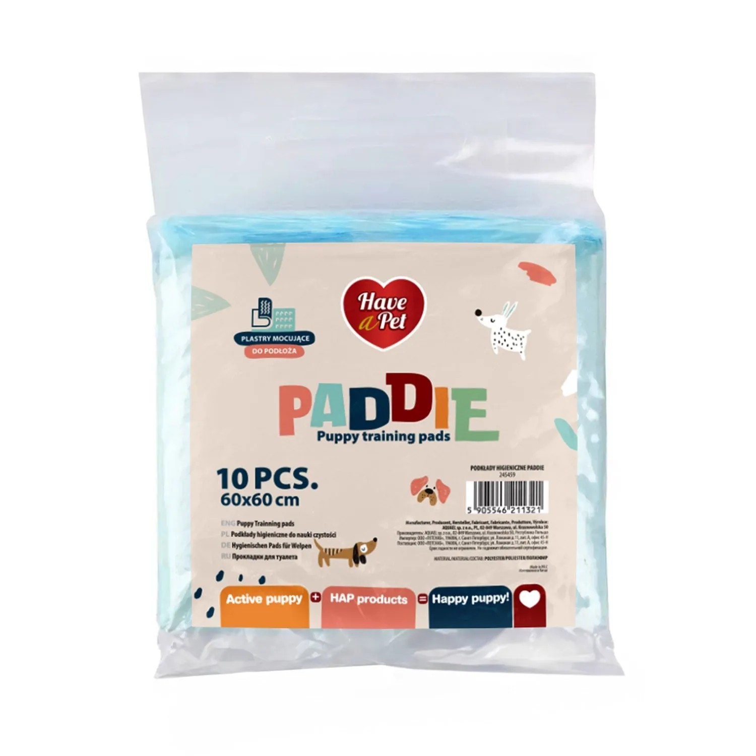 Podkłady higieniczne Paddie 60x60 cm 10 szt.