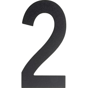 Czarny numer domu 2 firmy t.b.t.