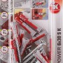 Kołki Fischer Duopower 6x30 S K NV, zestaw kołków i wkrętów w plastikowym opakowaniu.
