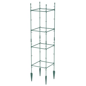 Zielona podpórka do roślin t.b.t. do ogrodu lub doniczki.