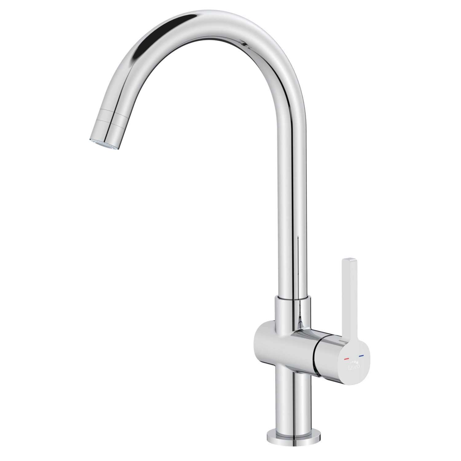 Laveo Bateria zlewozmywakowa stojąca wylewka U Alita chrom