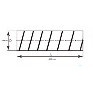 Przybysz Przewód elastyczny 1 m PVC fi 15 cm