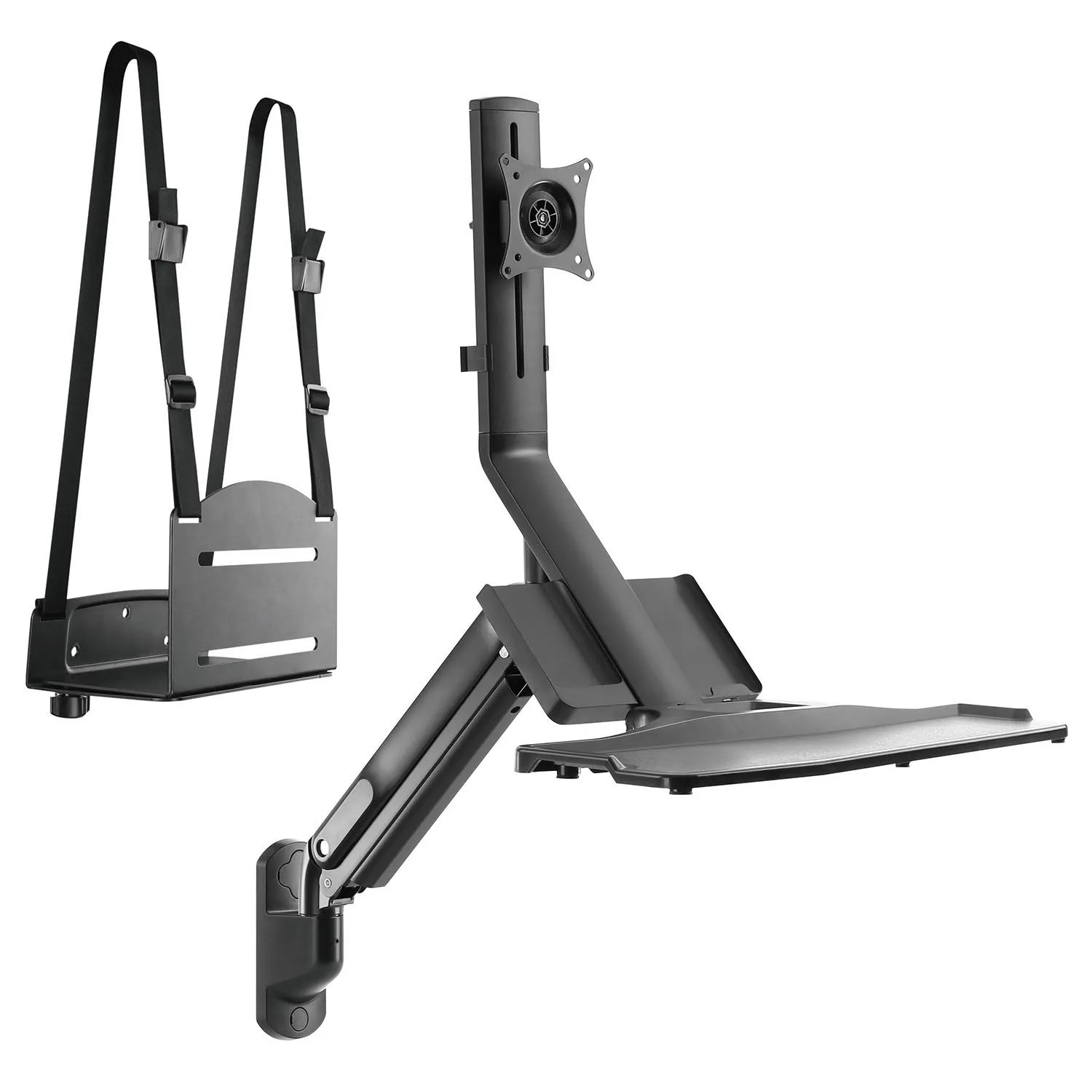 Maclean Stacja robocza do pracy siedząco-stojącej MC-838 - 17"-32"