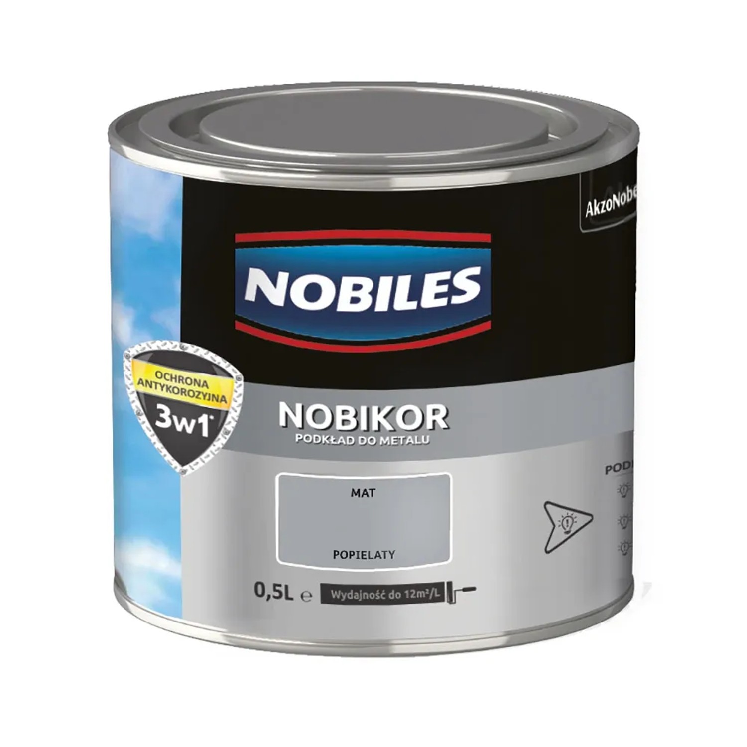 Nobiles Podkład antykorozyjny Nobikor popielaty 500 ml