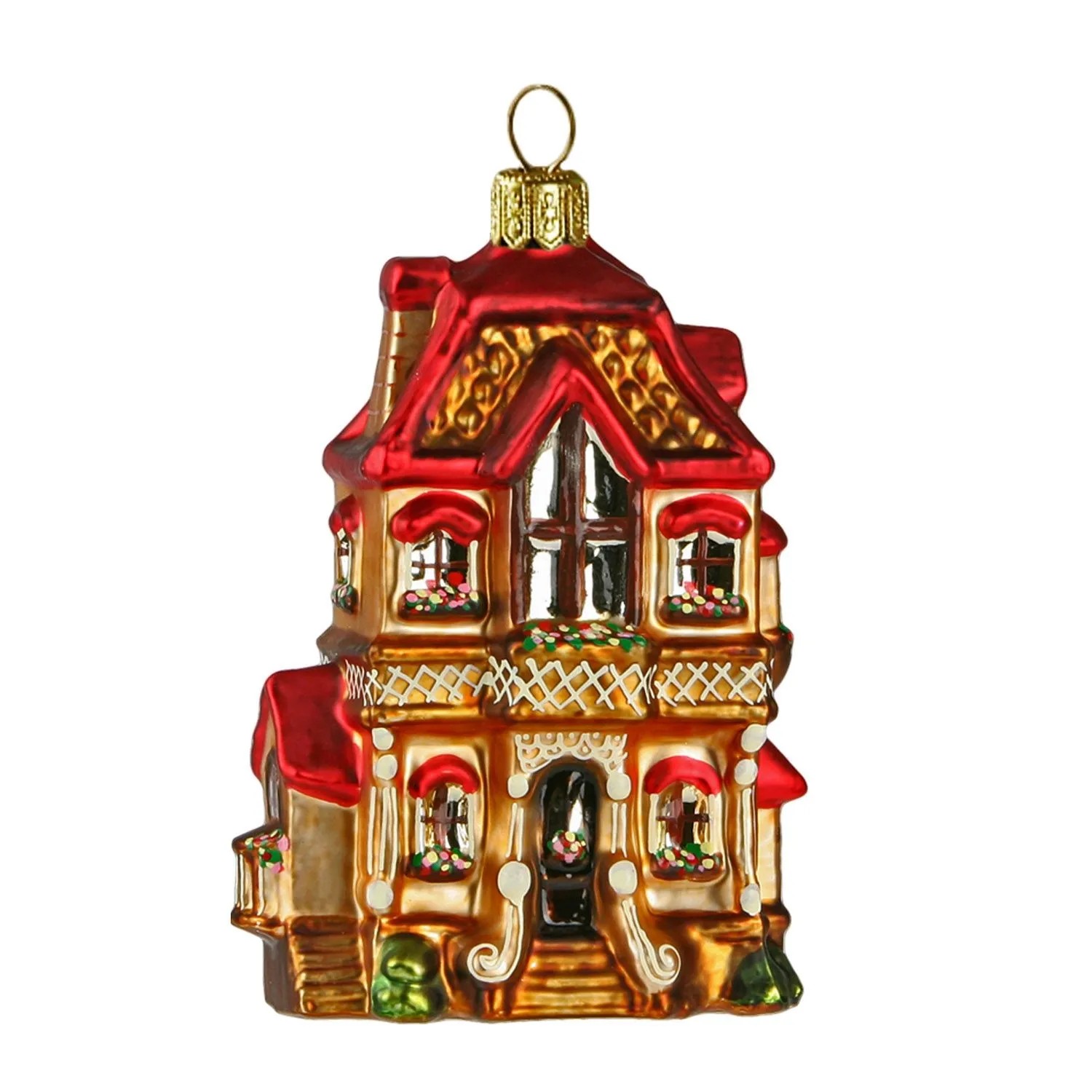 Bombka formowana Domek - 13x6x8 cm