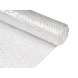 Rolka folii bąbelkowej, 1 m x 5 m, przezroczysta, do ochrony delikatnych przedmiotów.