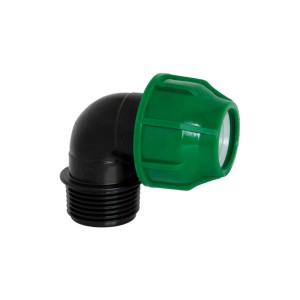 Kolanko t.b.t. do nawadniania podziemnego, czarno-zielone.