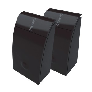 Dwa czarne t.b.t. do Automaty do bram, zbliżenie.