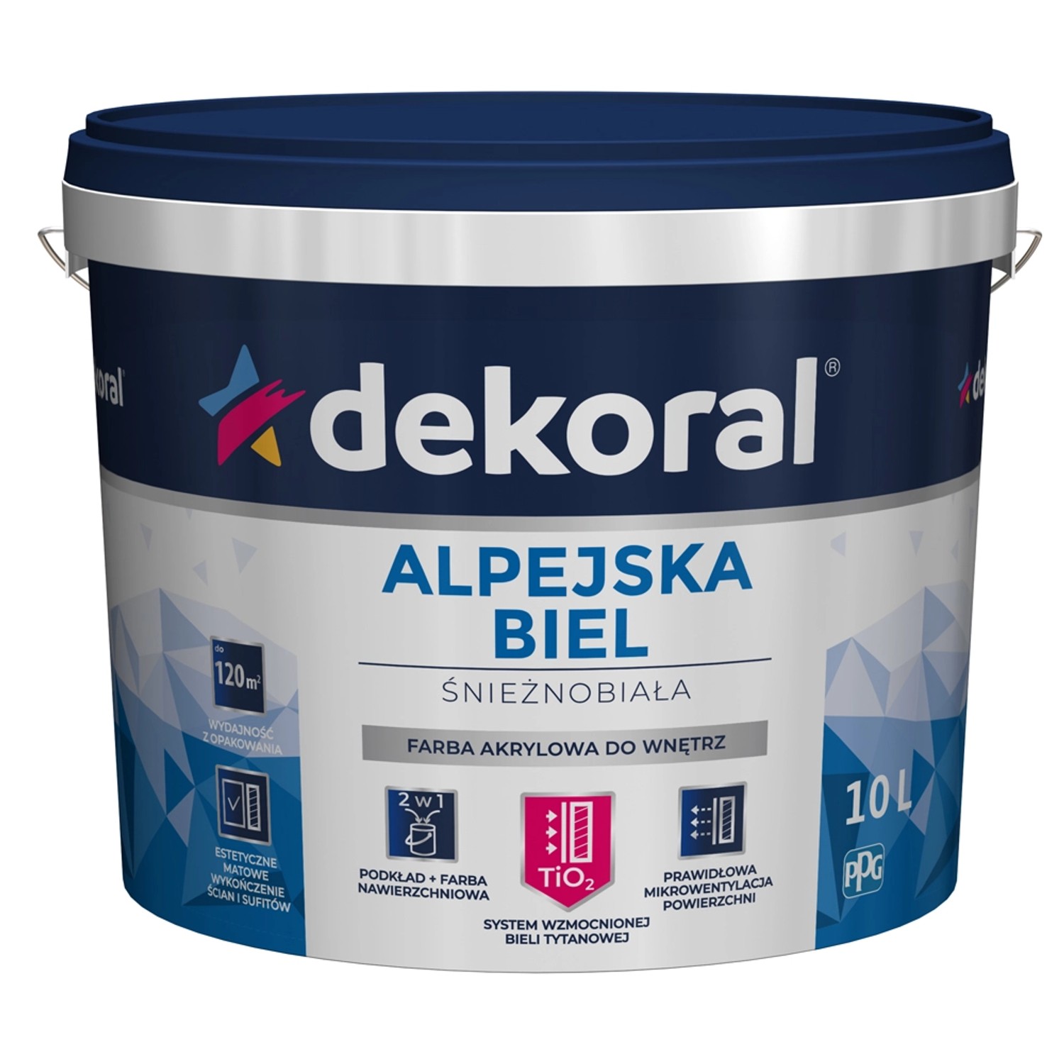 Farba Dekoral Alpejska Biel 10 l