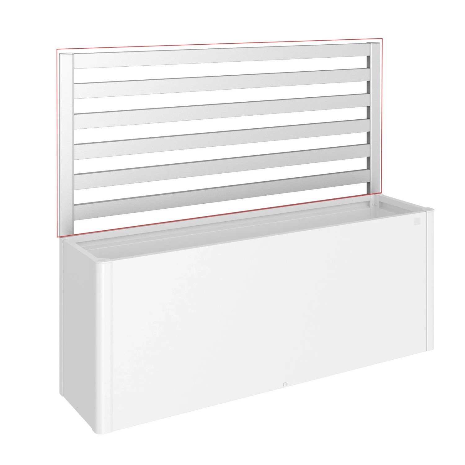 Biohort Podwyższona grządka trellis 91 cm x 398,3 cm srebrno-metaliczna