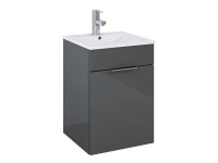 Zestaw Qubo Antracytowa Szafka Z Umywalką 40 Cm