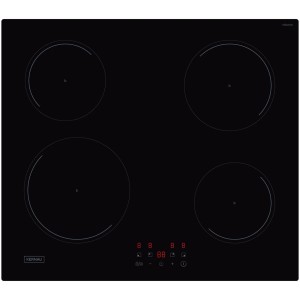 Czarna płyta indukcyjna z czterema polami grzejnymi Kernau.