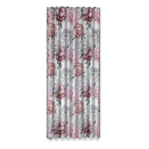 Dekoracyjna zasłona we wzór róż do salonu.