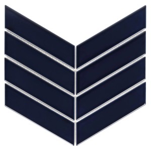Mozaika Royal Chevron Midnight 31,8 x 22,4 cm