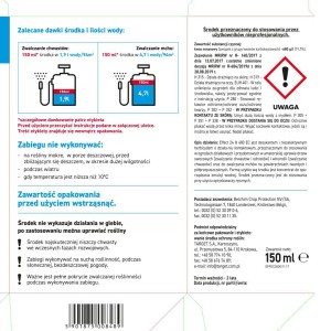 Instrukcja stosowania środka chwastobójczego t.b.t.: Zwróć uwagę na dawkowanie i ostrzeżenia.