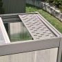 Biohort Automatyczna wentylacja do szklarni Florentina, srebrno-czarna, widok szczegółowy.