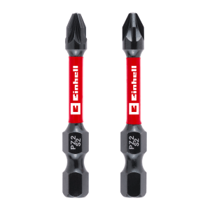 Zestaw bitów udarowych Einhell, 2 sztuki, PZ2, 50 mm. Bity do wkrętaka wykonane z wytrzymałej stali.