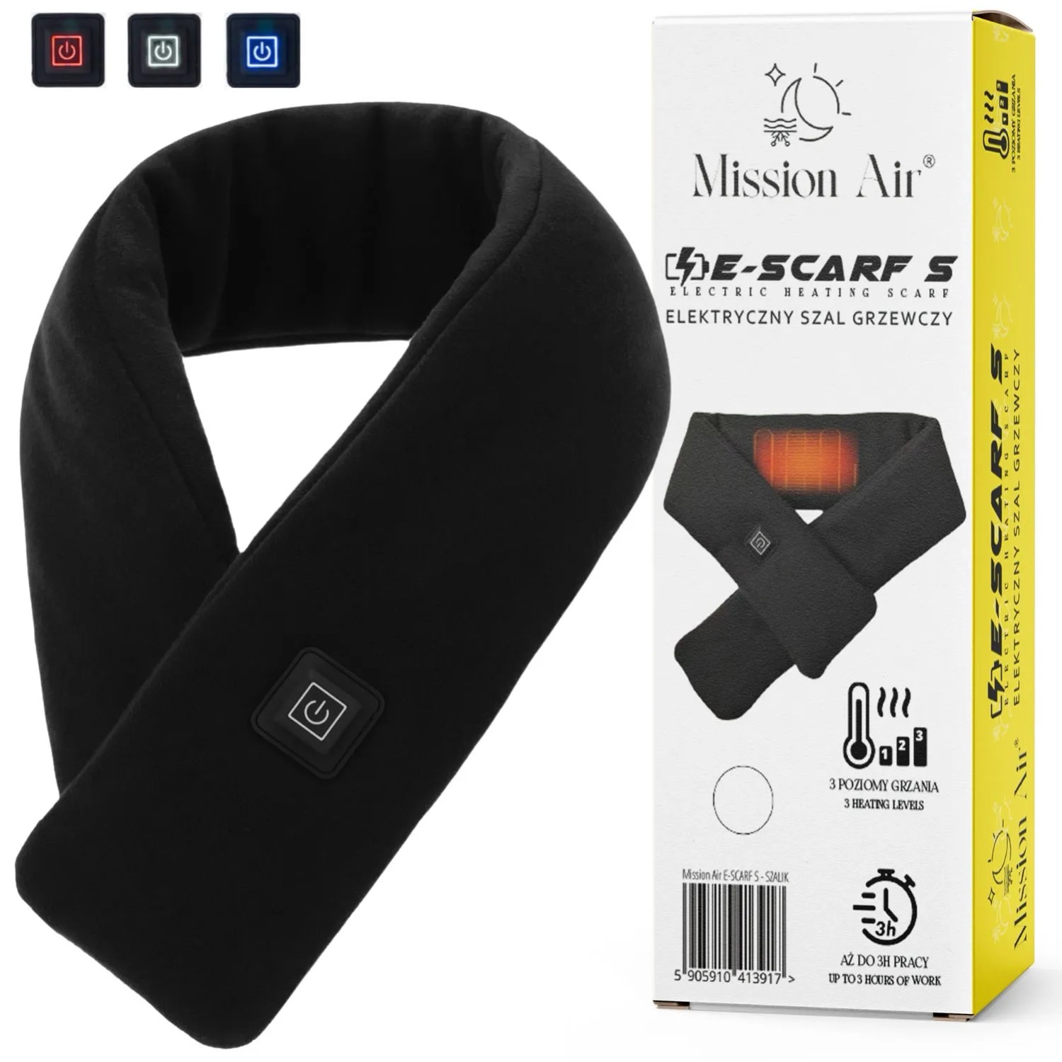 Mission Air Szal podgrzewany E-SCARF roz. S (bez powerbanku)
