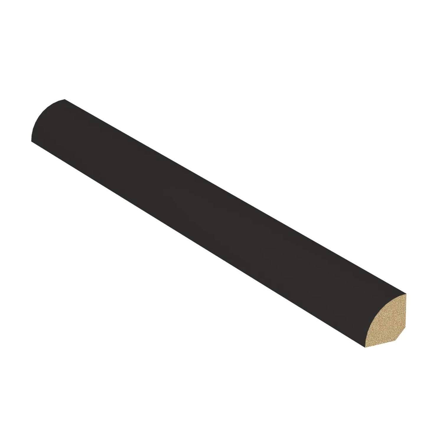 DRE Ćwierćwałek wykończeniowy czarny mat 16x16x2200 mm
