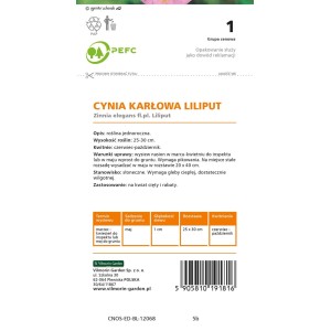 Cynia karłowa Liliput mix - 1 g