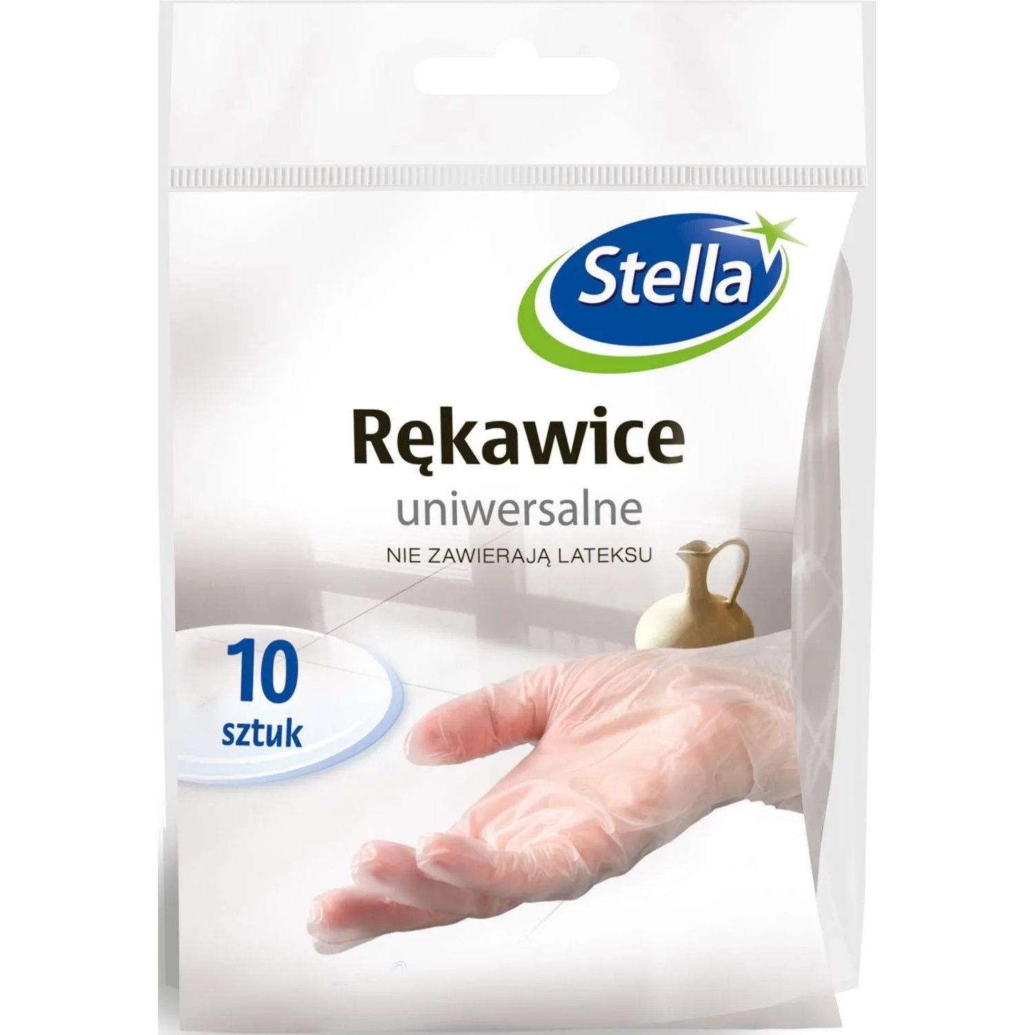 Stella Rękawice uniwersalne winylowe bez lateksu - 10 szt.