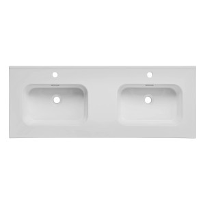 Umywalka Go 2K 120 prostokątna wpuszczana 121x46x17