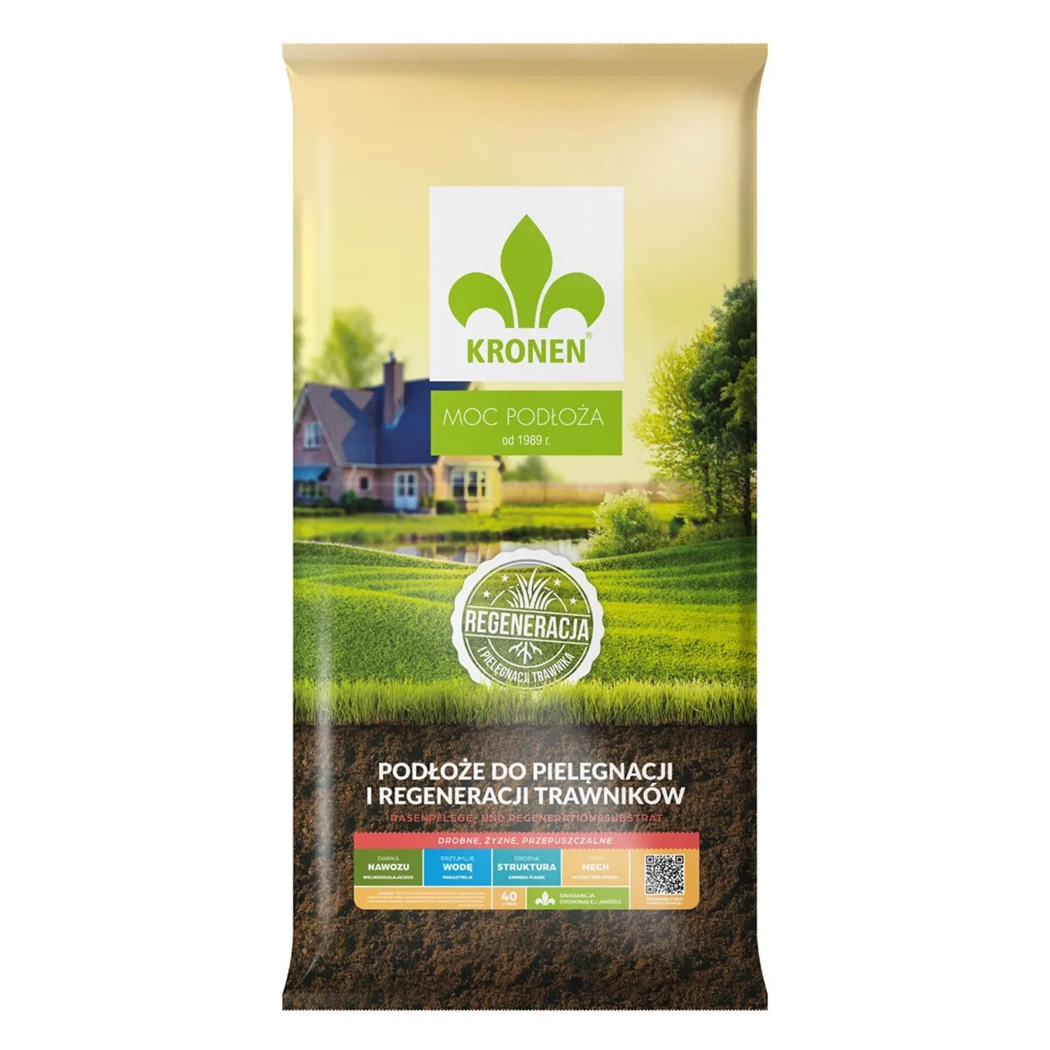 Kronen podłoże do pielęgnacji trawnika - 40 l