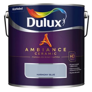 Puszka z farbą Dulux Ambiance Ceramic Harmony Blue do ścian i sufitów.