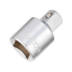 Reduktor LUX 12,5 mm na 10 mm ze stali chromowo-wanadowej do grzechotek.