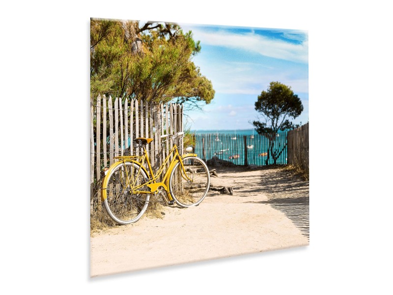 Obraz Glasspik YELLOW BIKE 30 x 30 cm kupuj w OBI
